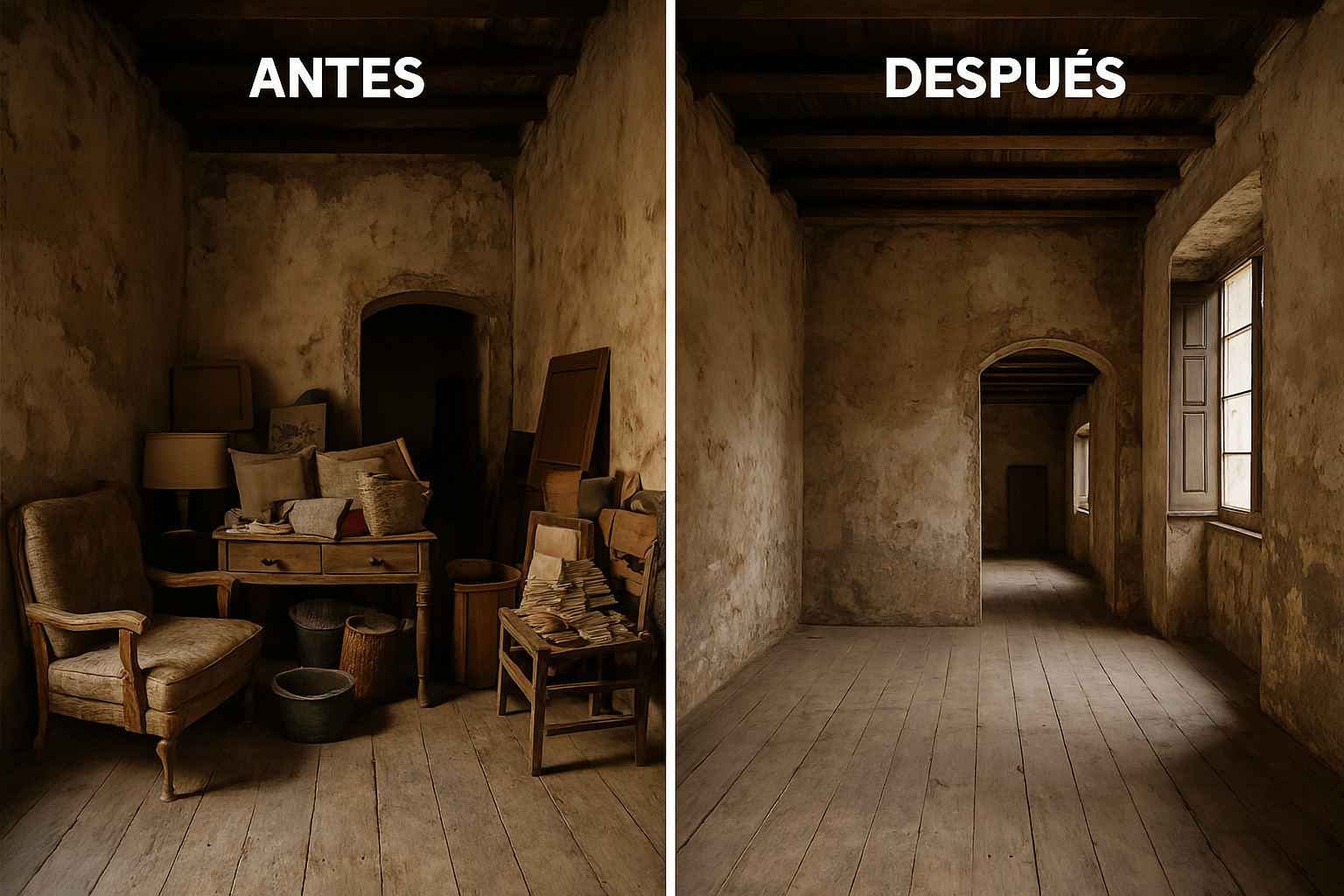 Vaciado de casa antigua