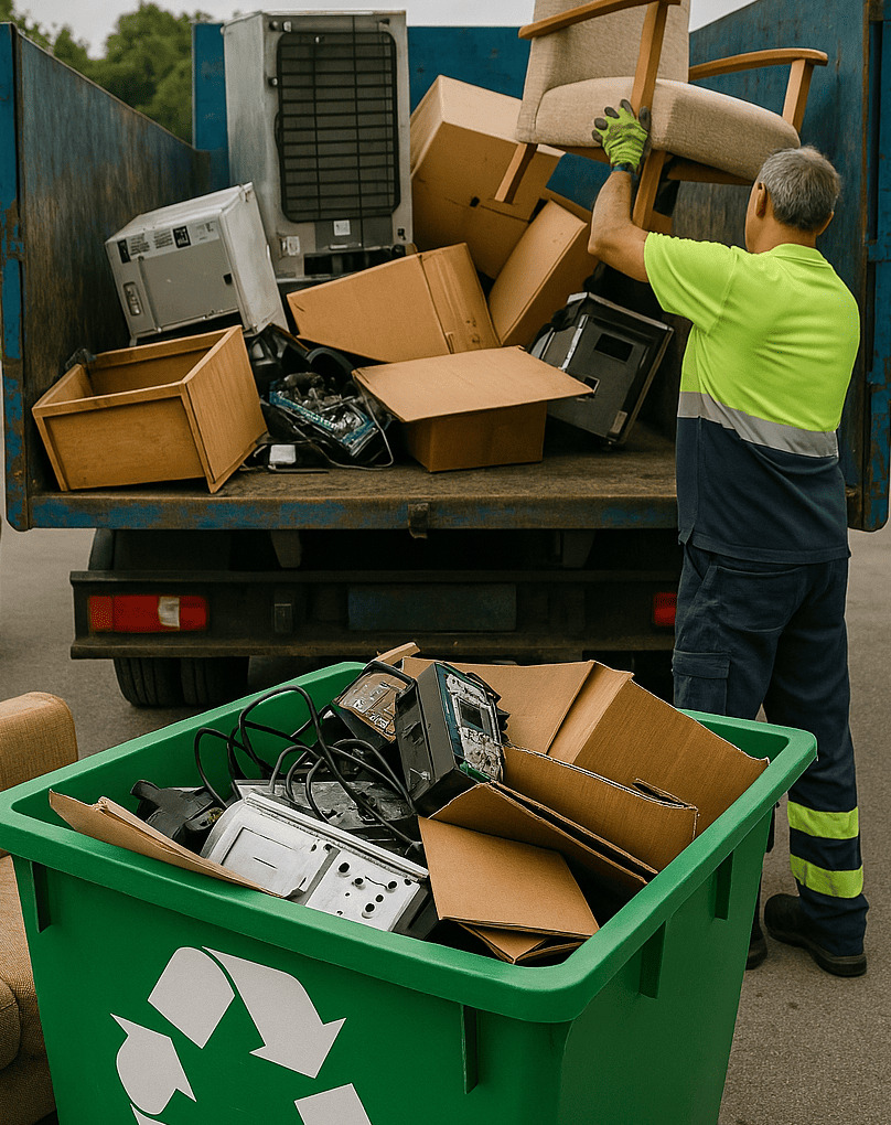 Reciclaje tras vaciado